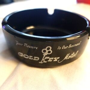 Vintage Gold Key Motel Ashtray